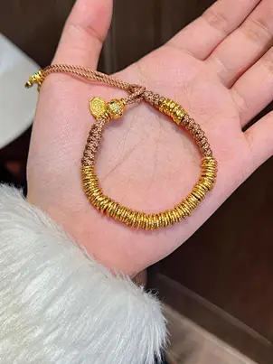 dangling bell silver bracelet